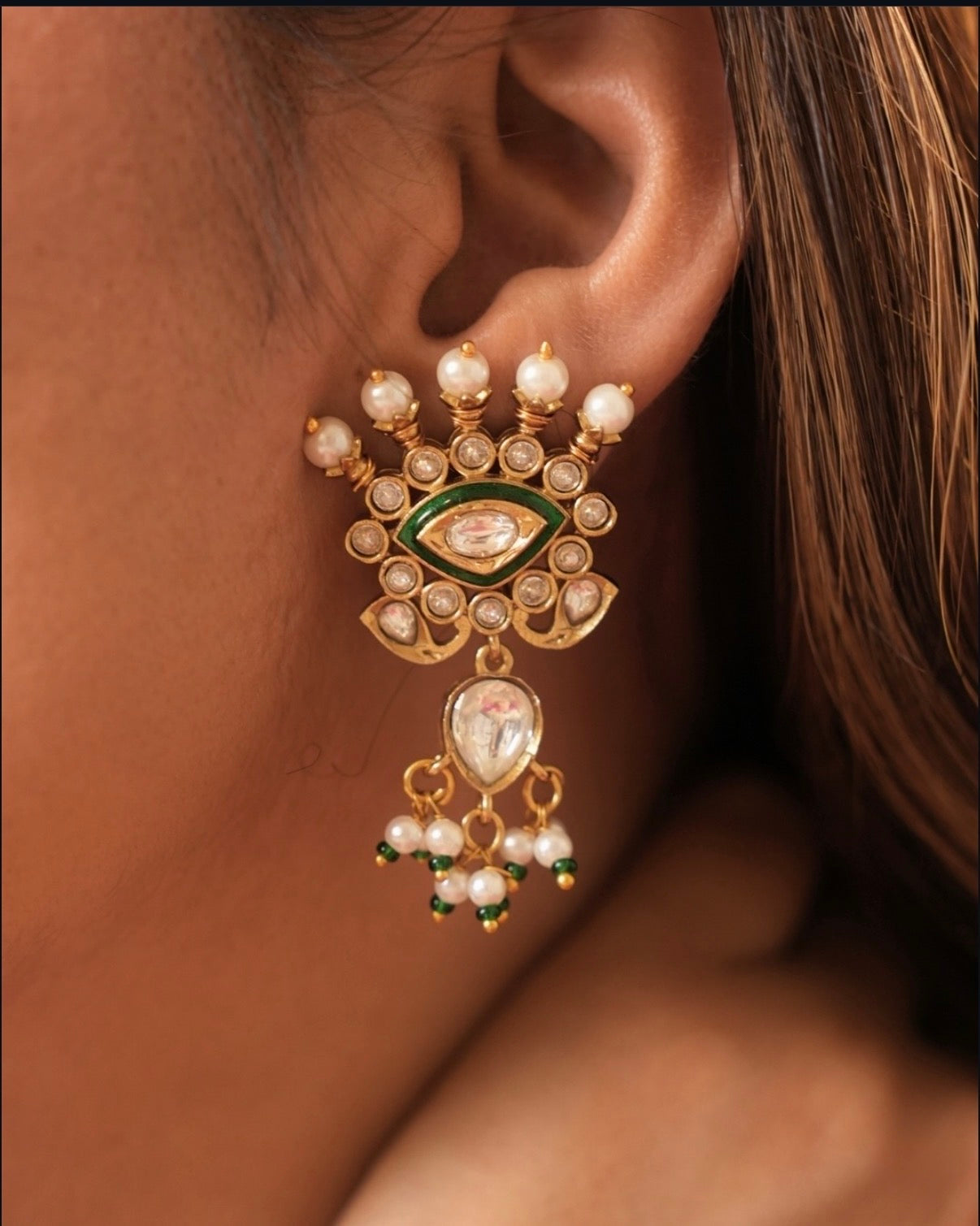 Karma Kundan Polki Jadau Real Looking Choker Necklace Set