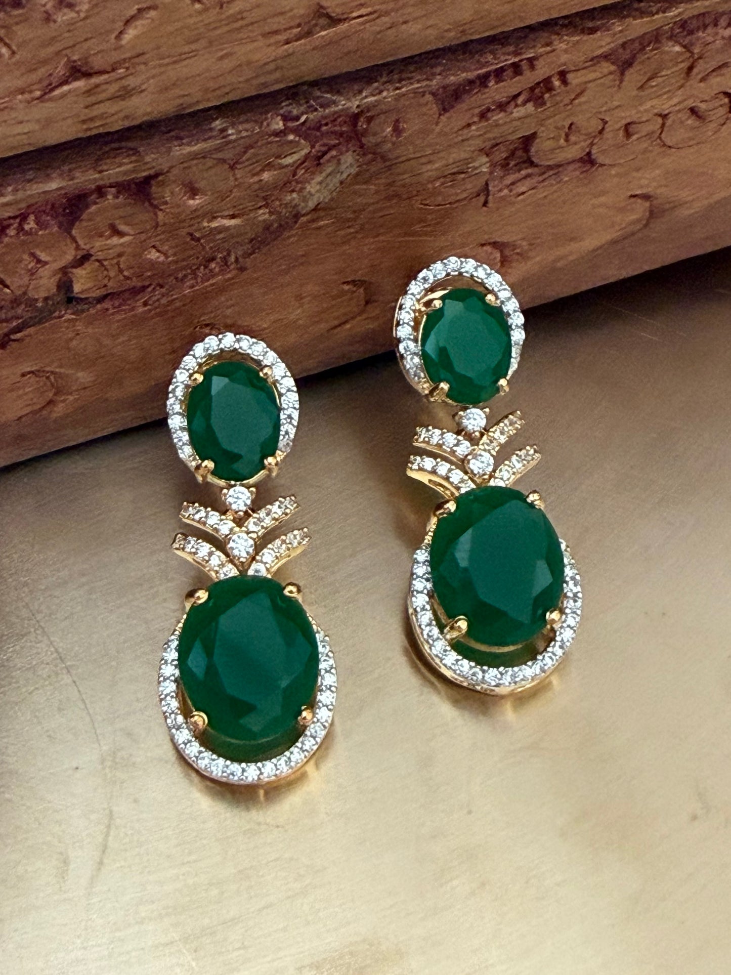Devisha Emerald Earrings