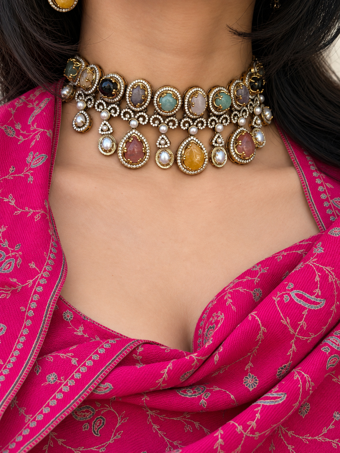 Narmada Multi Fusion Necklace Set