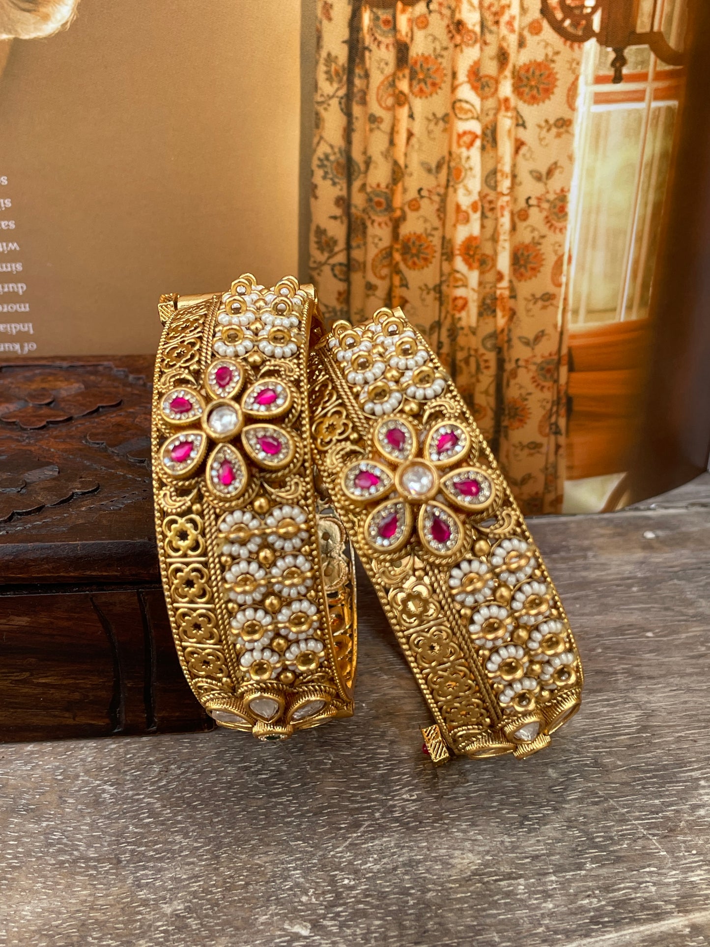 Prekshita Antique Openable Bangles -2.4/2.6