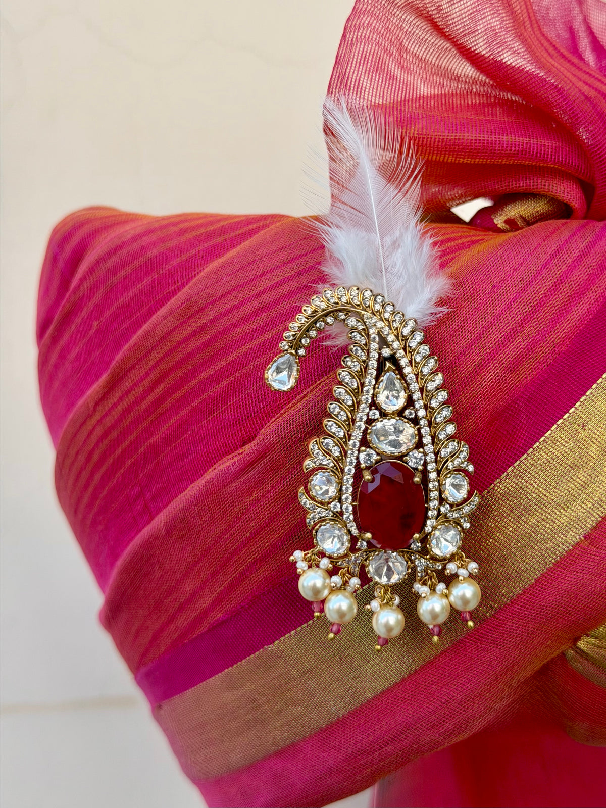 Advay Polki Kalgi for Groom