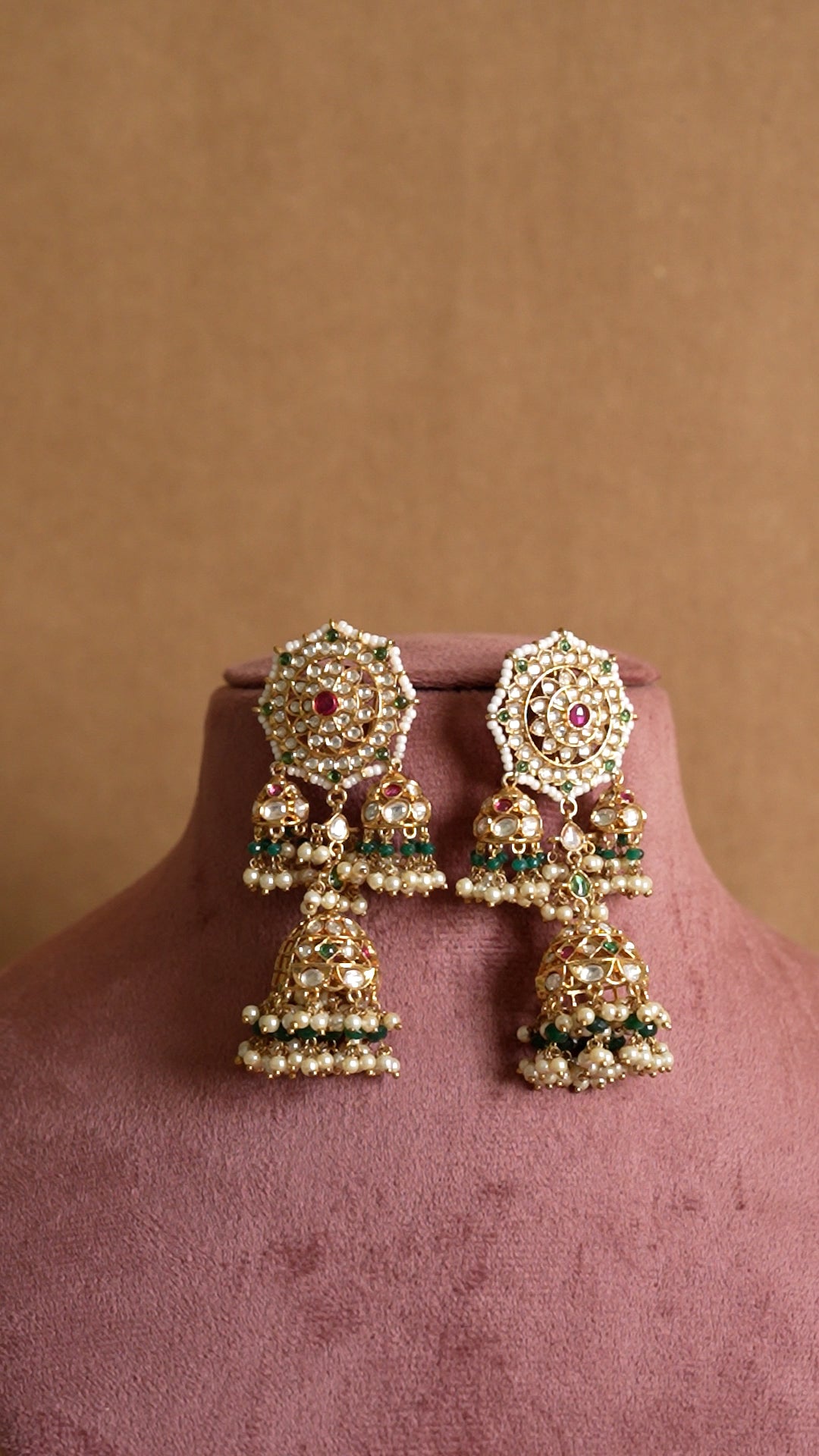 Sohni Polki Jhumka Earrings