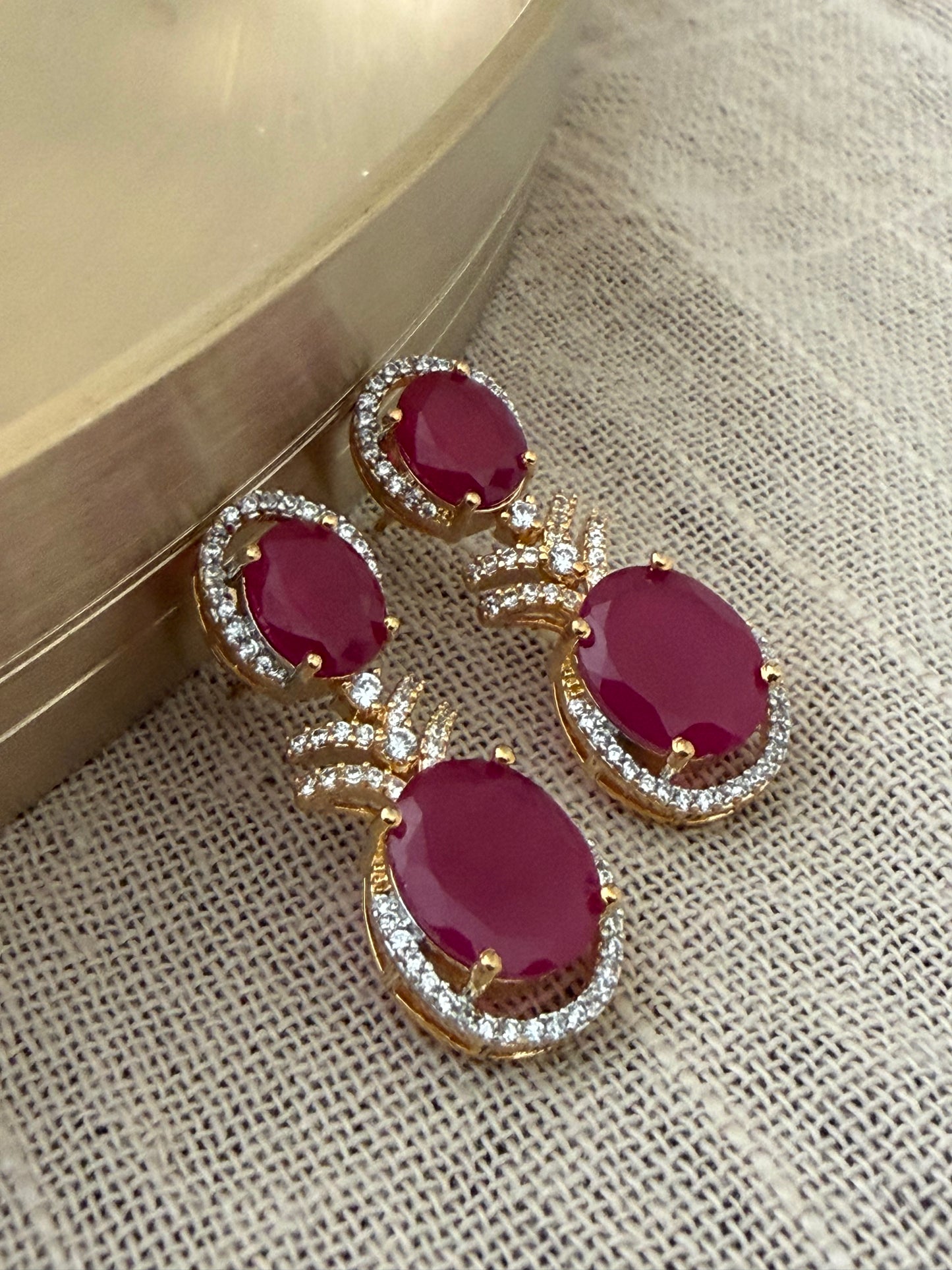 Damini Ruby Earrings