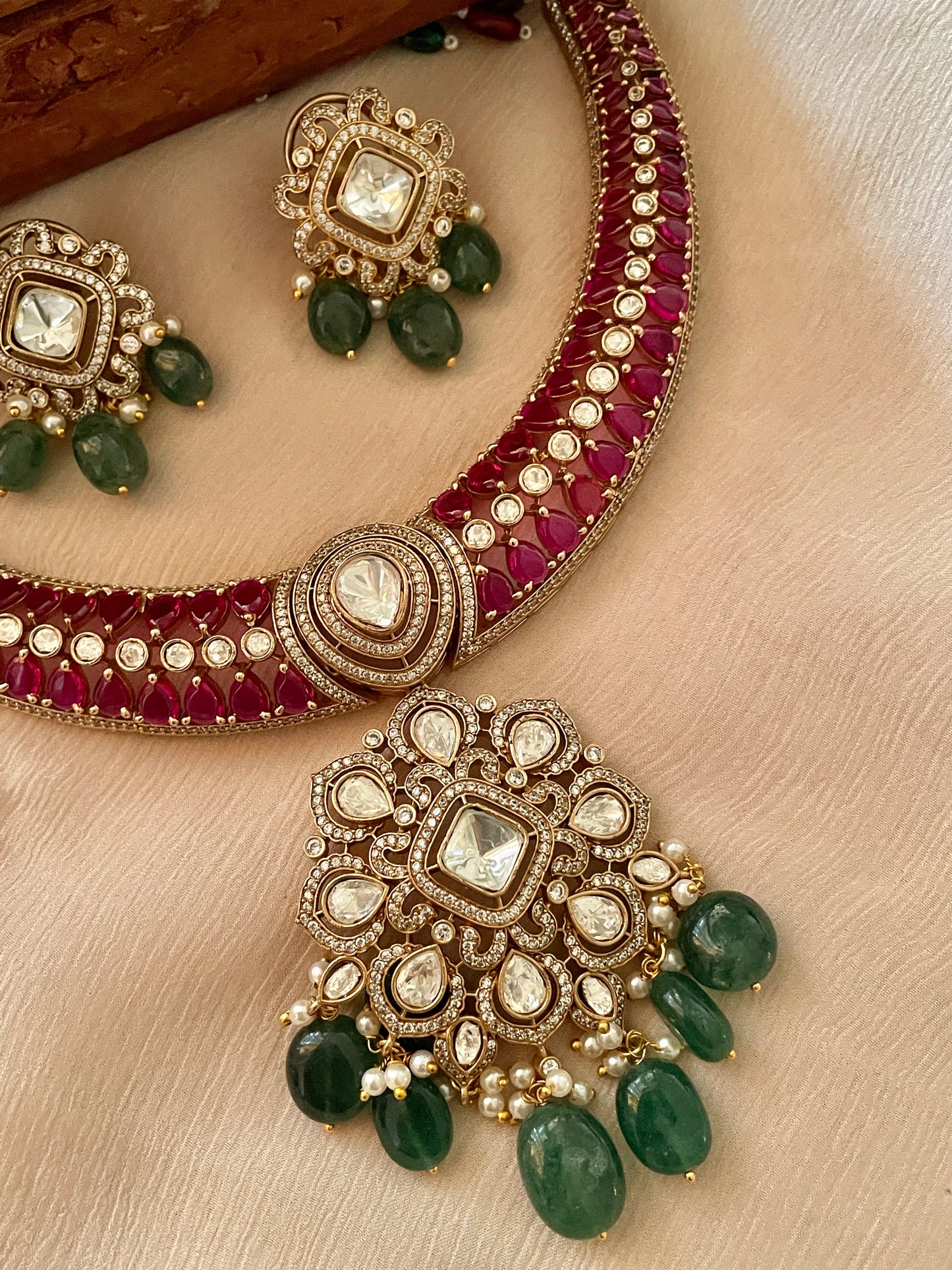 Neeta Ruby Necklace Set