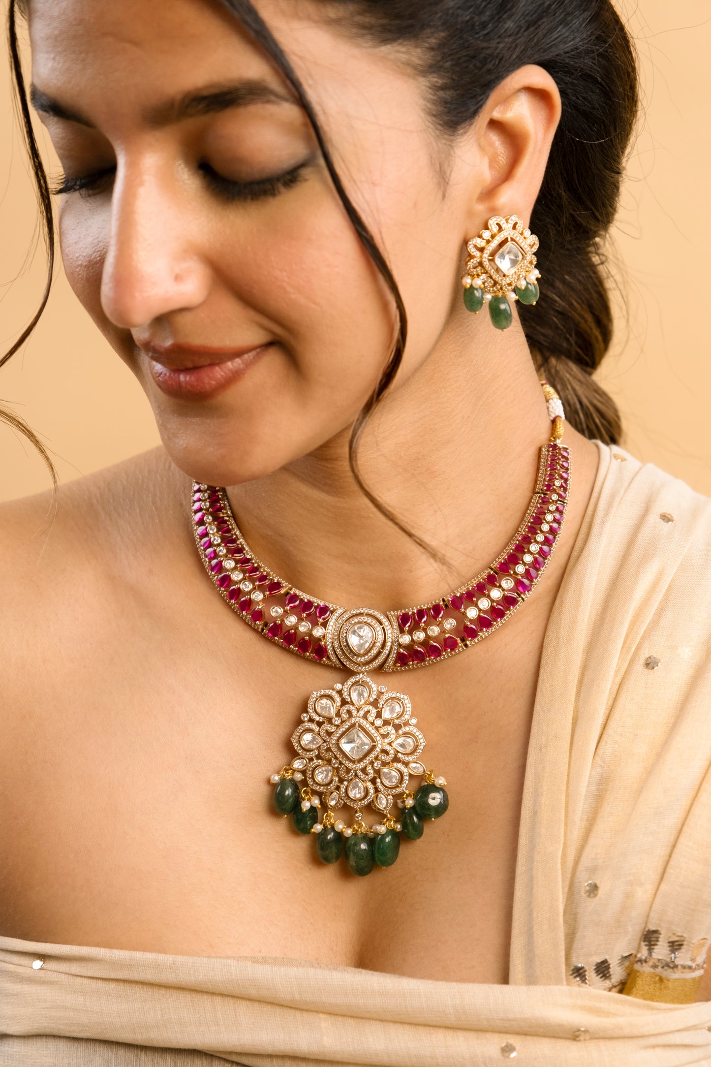Neeta Ruby Necklace Set