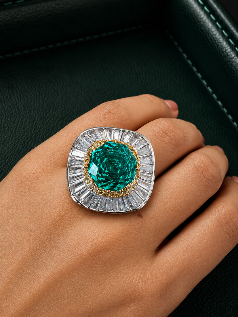 Audrey Pariba Baugette Ring