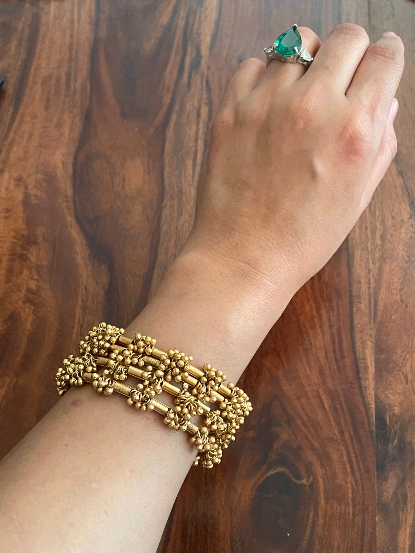 Saloni Gold Finish Ghungroo Bangles-Set of 4