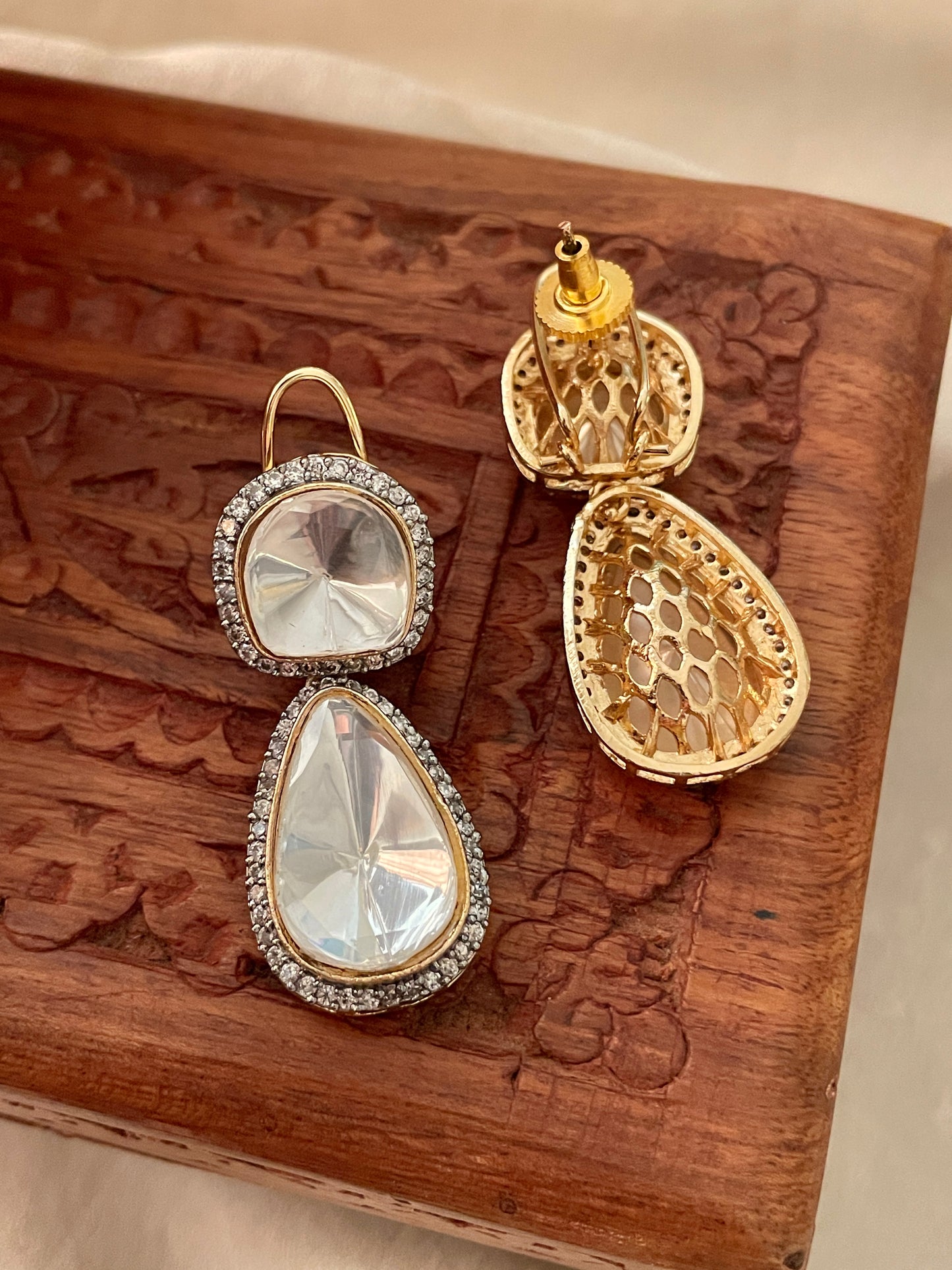 Saher Polki Studs