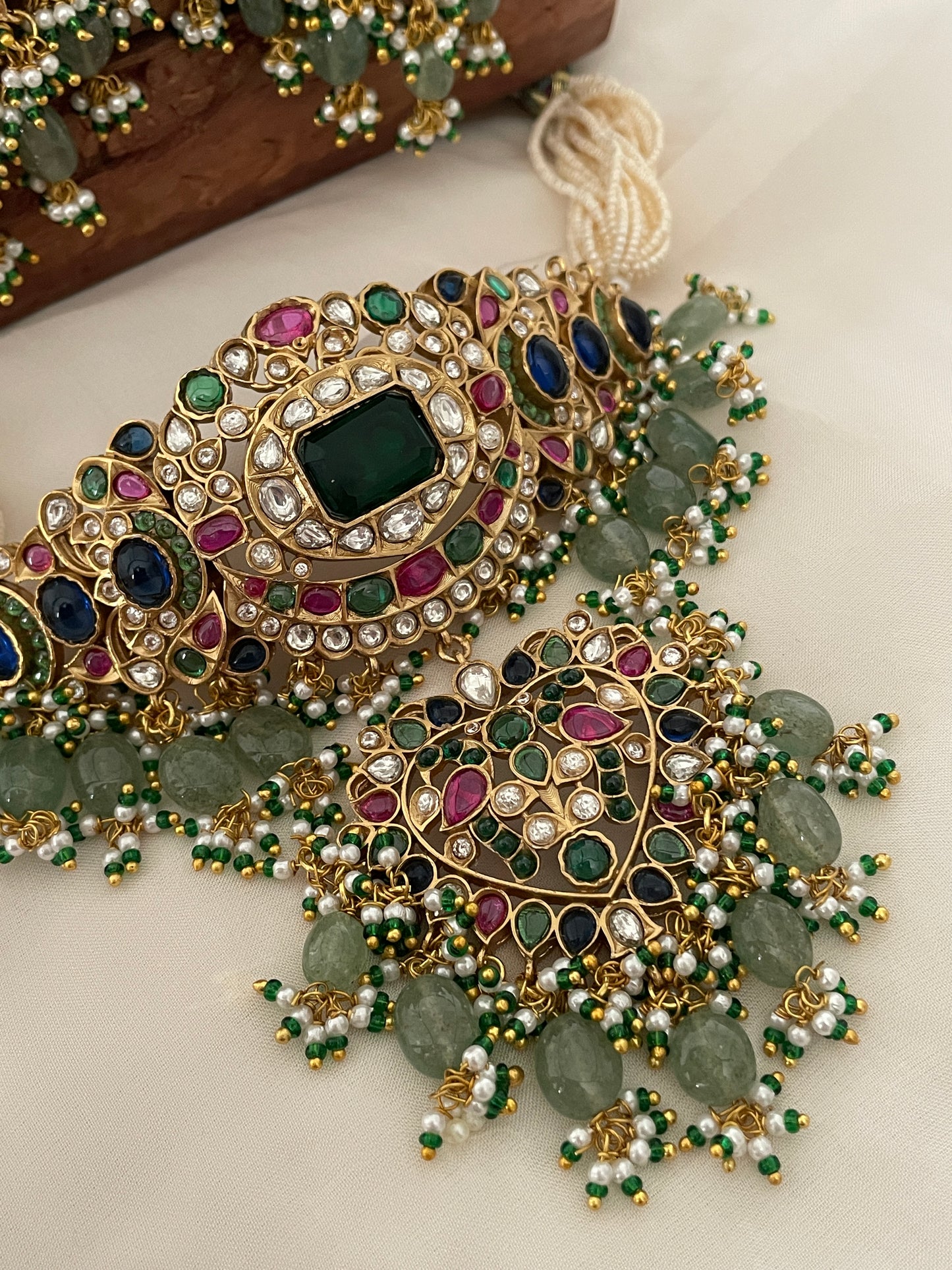 Pre Order – Kalpana Multi Polki Necklace Set