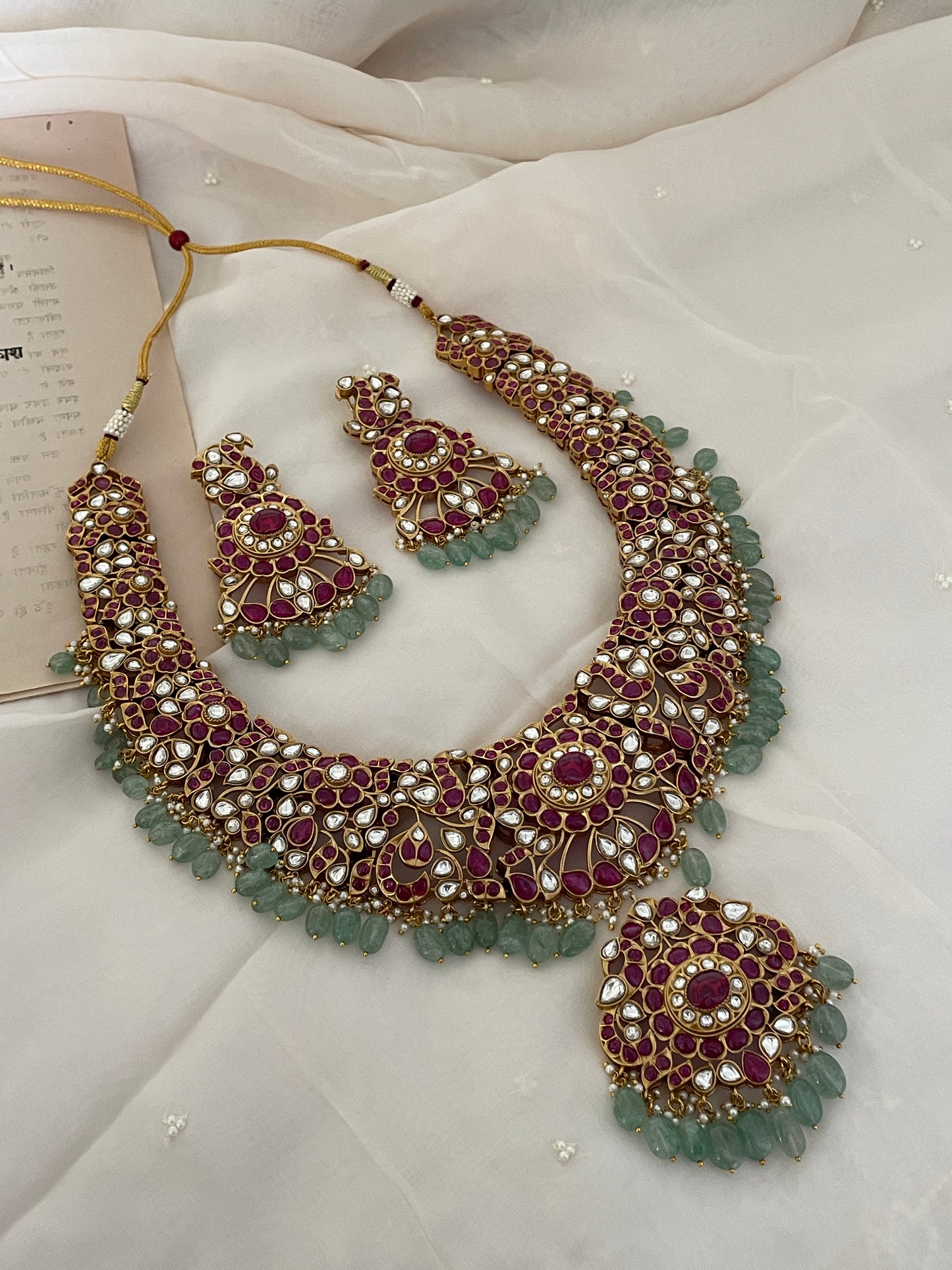 Pre Order – Jaya Multi Polki Necklace Set