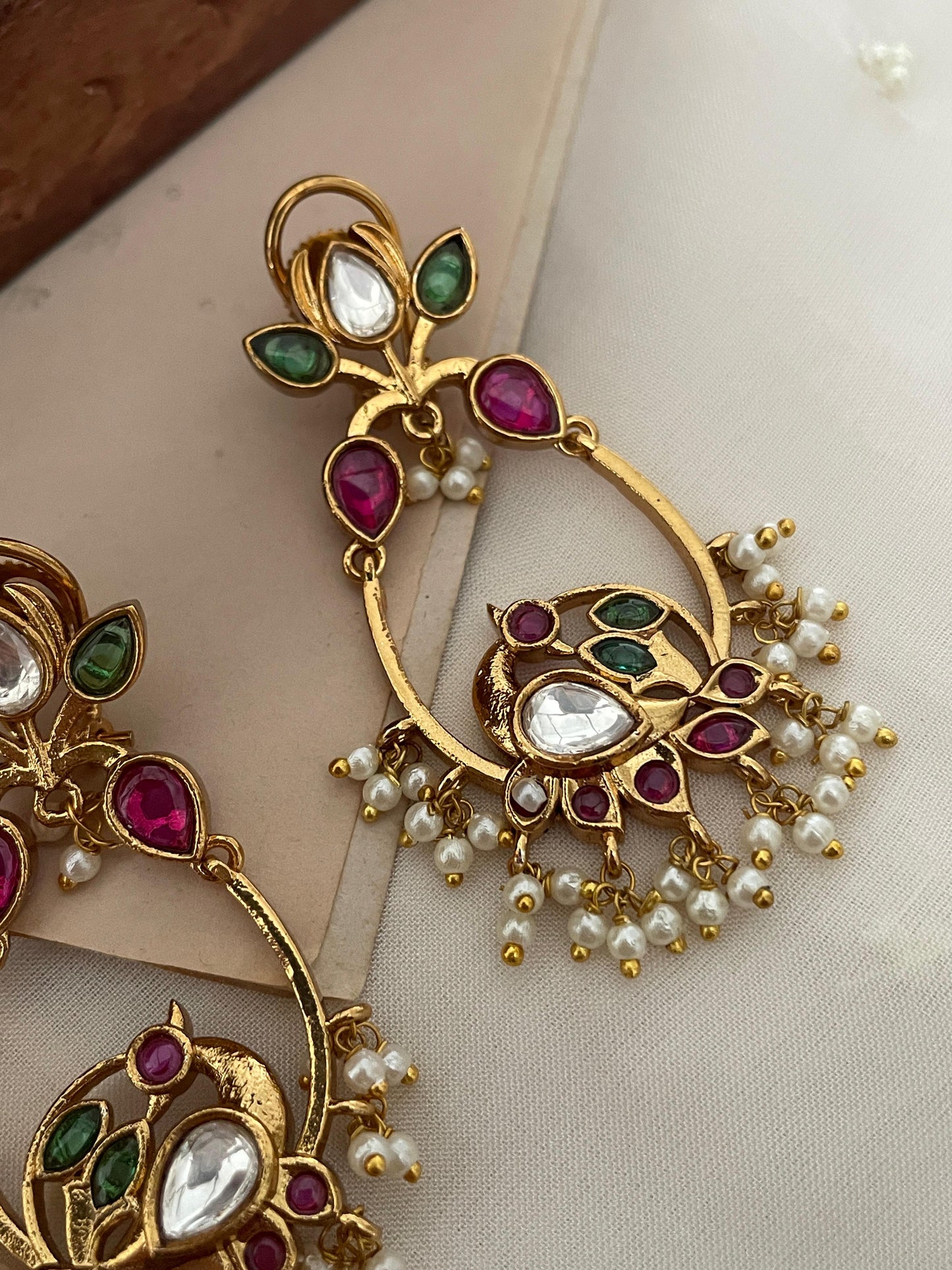 Bela Bird Polki Earrings
