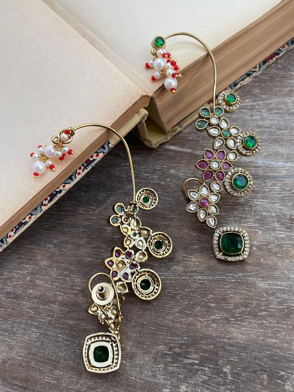 Rama Polki Ear Cuffs