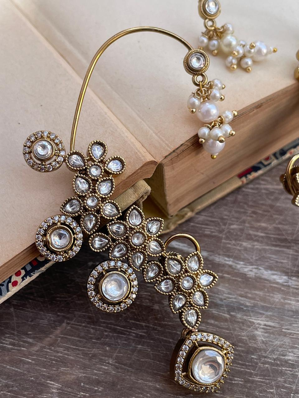 Shanta Polki Ear Cuffs