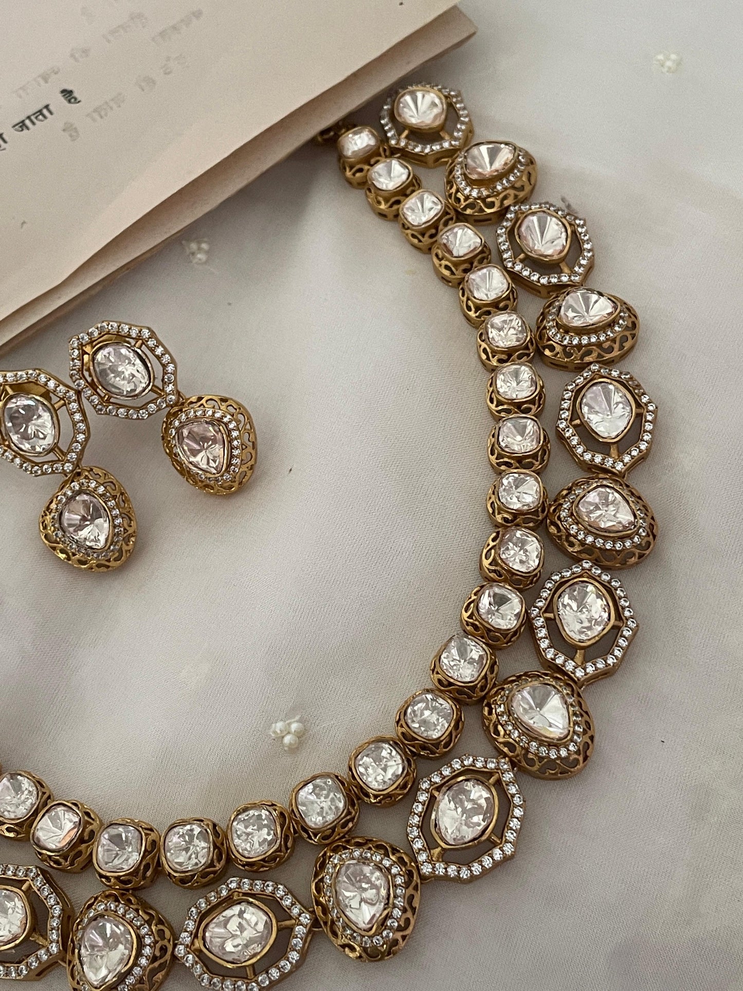Pre Order – Tanuja Polki Necklace Set