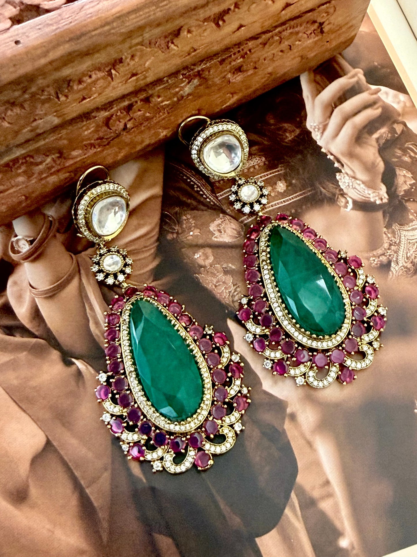 Sujan Emerald Danglers