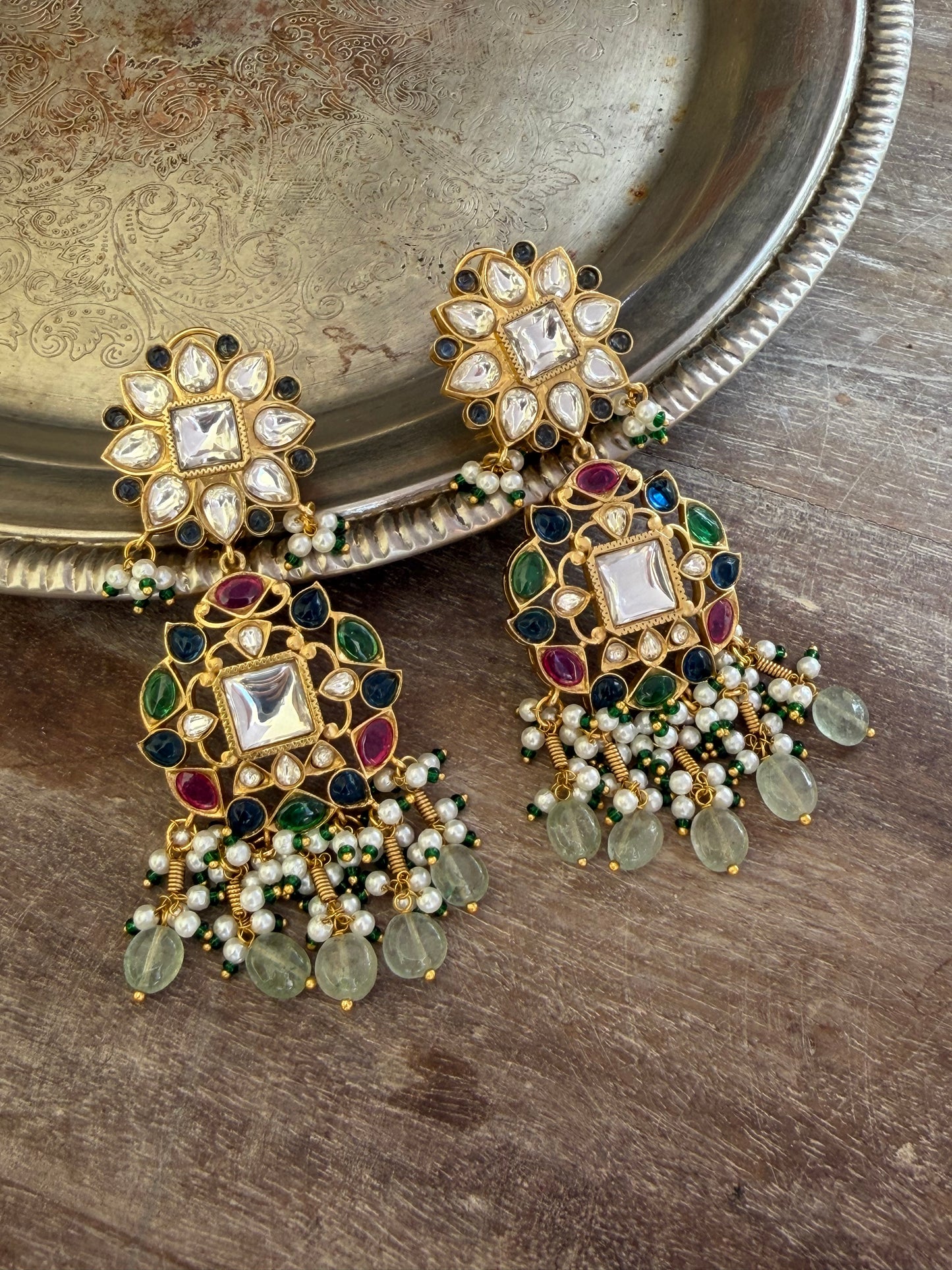 Darshi Multi Polki Earrings