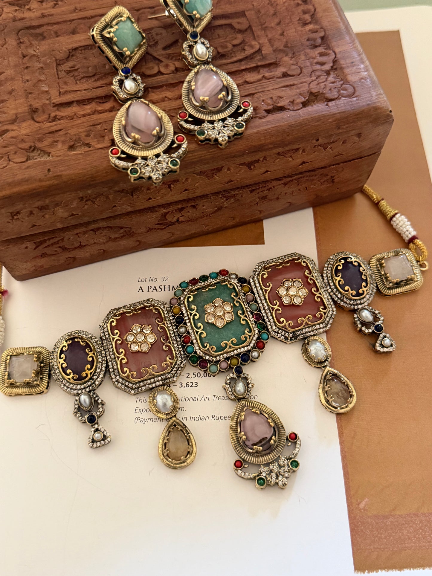 Rinaya Multi Choker Necklace Set