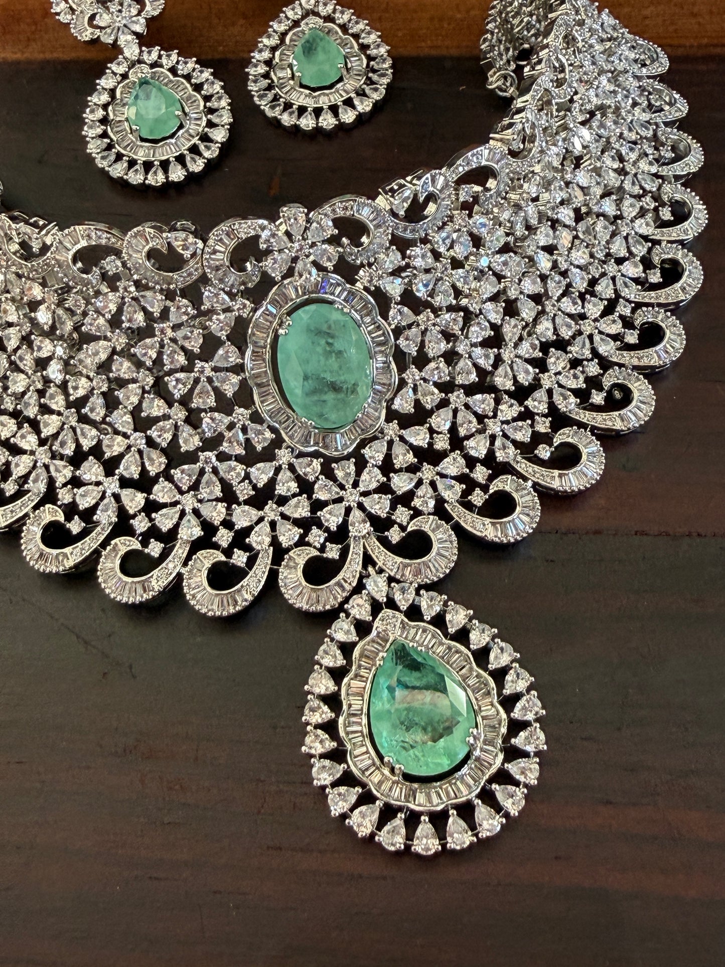 Lavanya Zircon Necklace Set