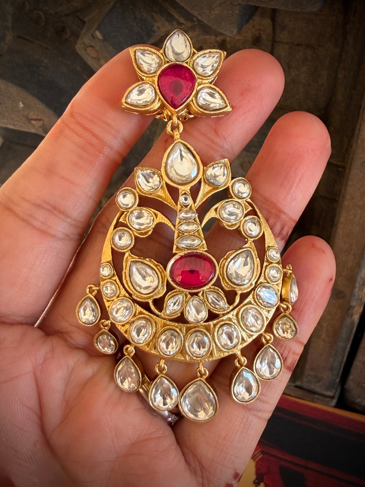 Gulbagh Jadau Chaandbali Earrings