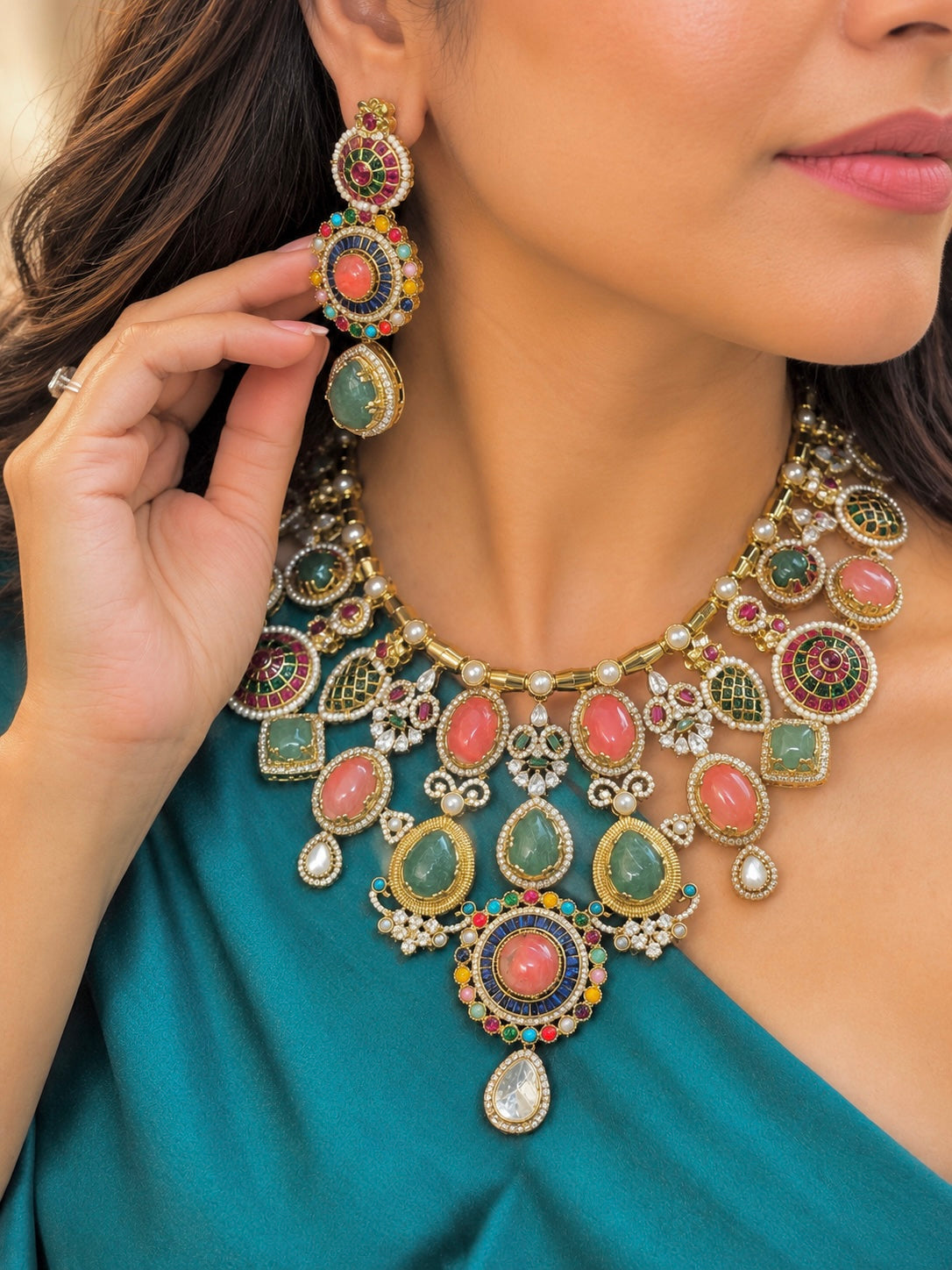 Reema Statement Fusion Necklace Set