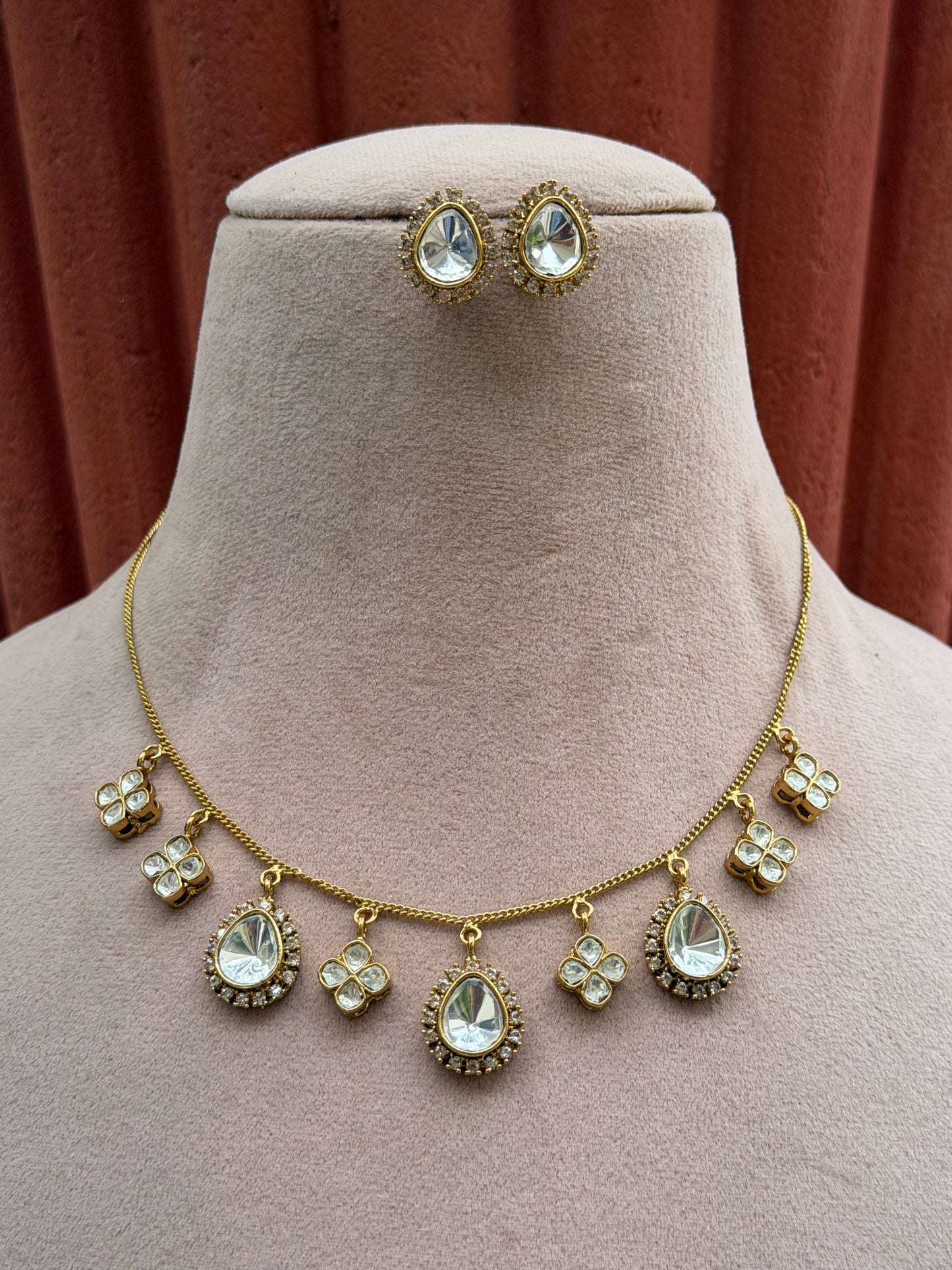 Sarla Polki Necklace Set