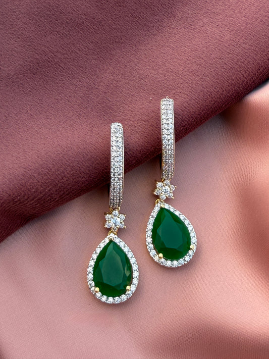 Umakshi Emerald Drop Earrings