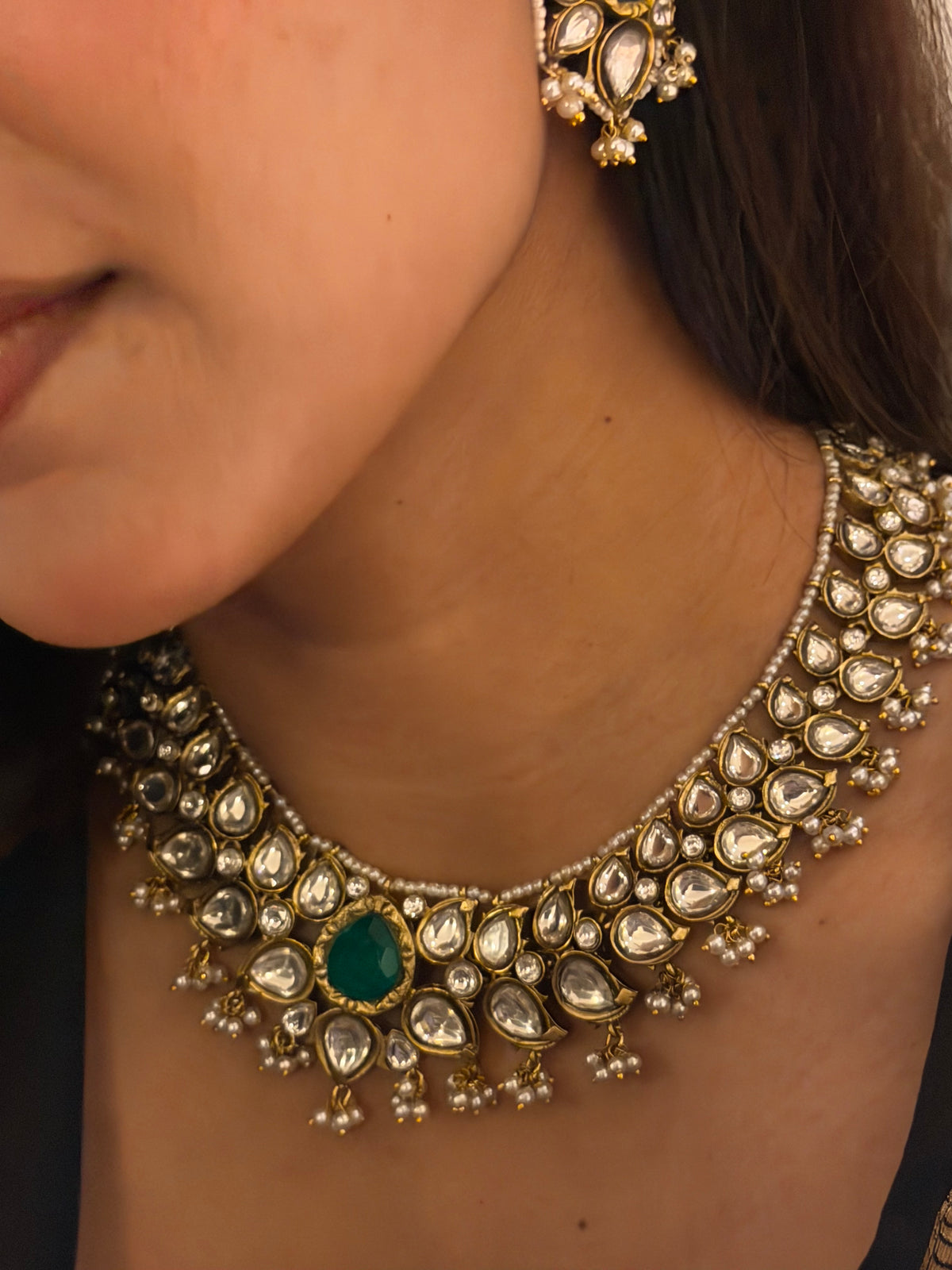 Serent Estate Polki Necklace Set