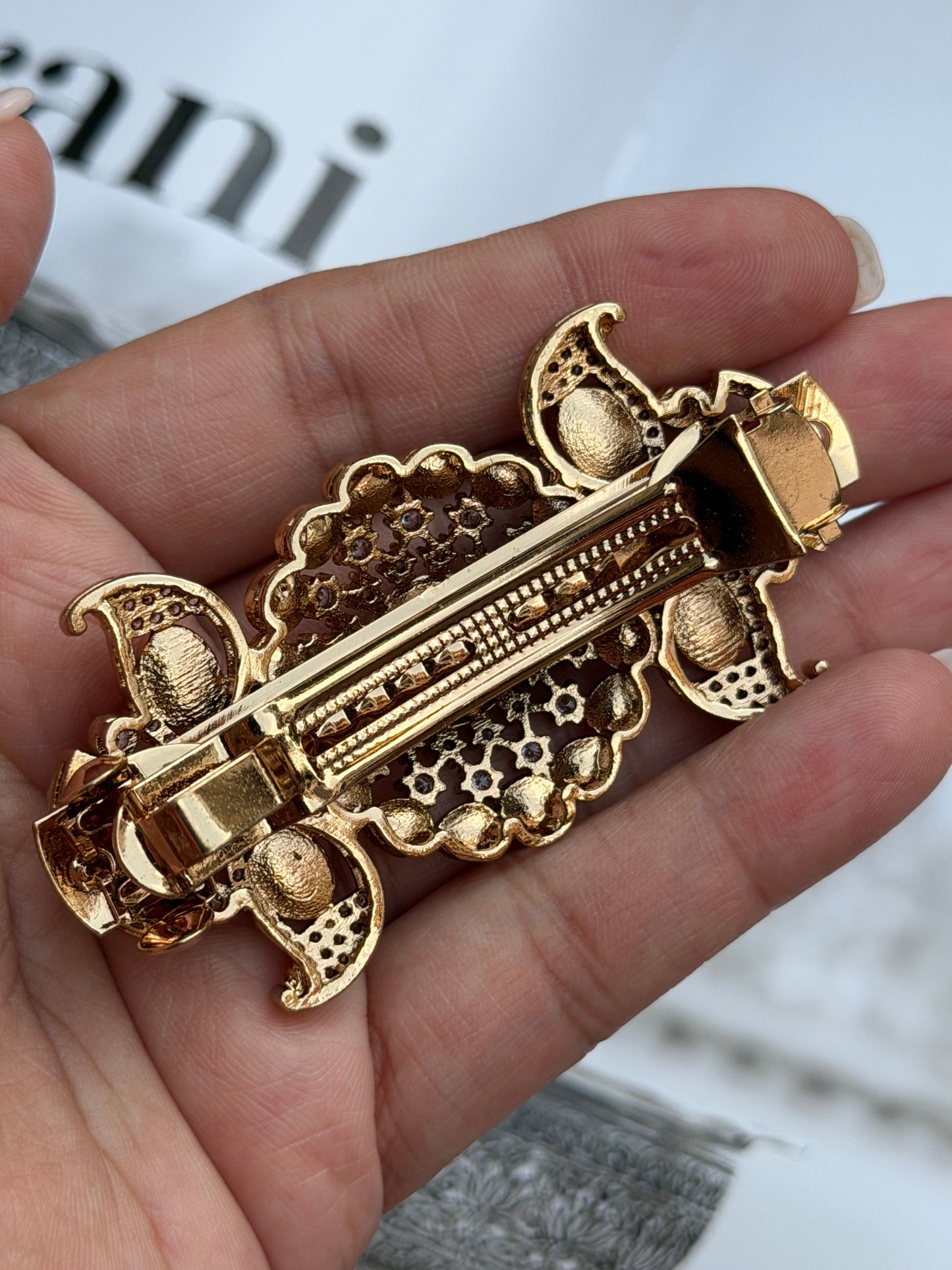 Gulbagh Kundan Hairclip for women