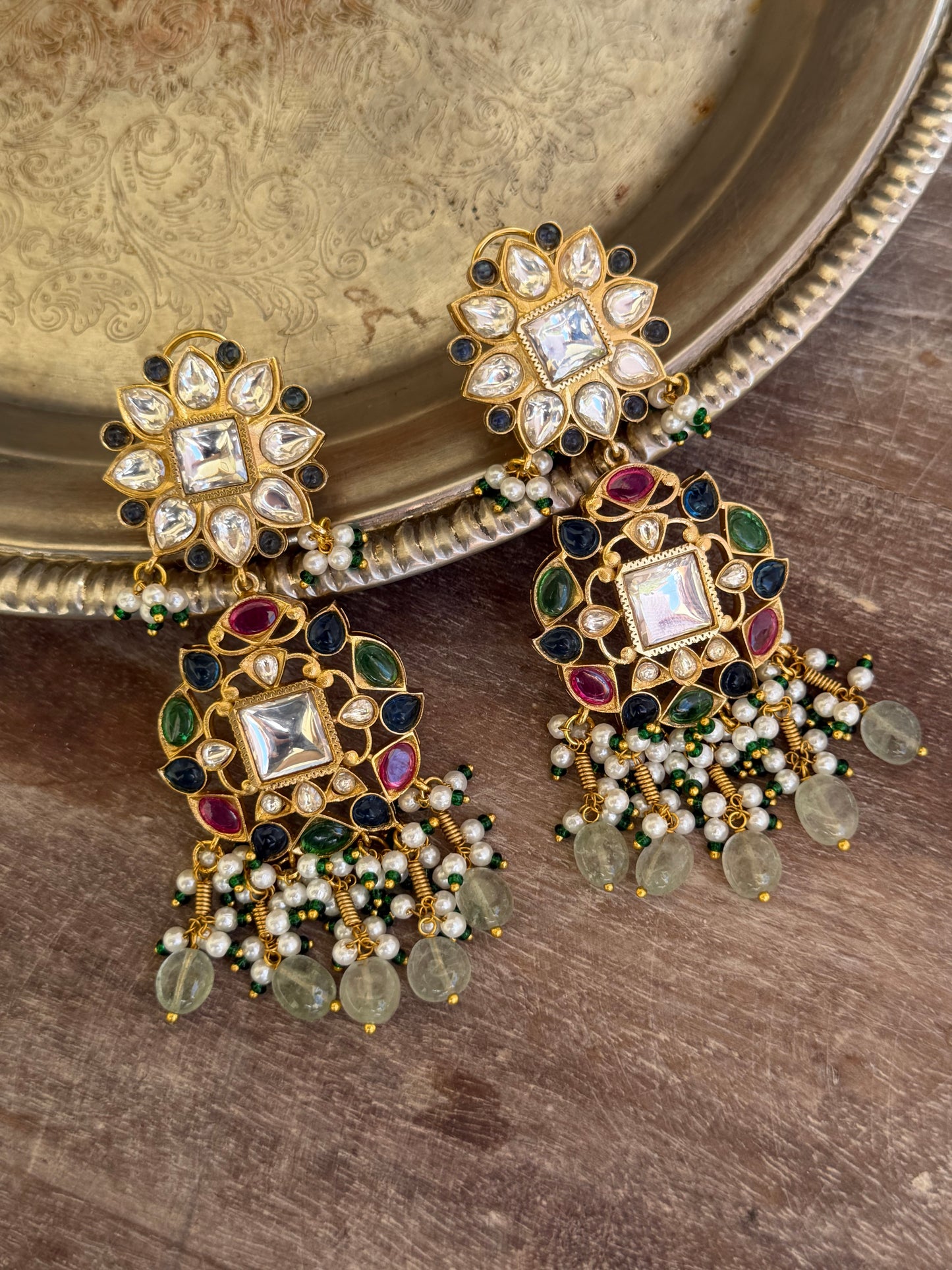 Darshi Multi Polki Earrings
