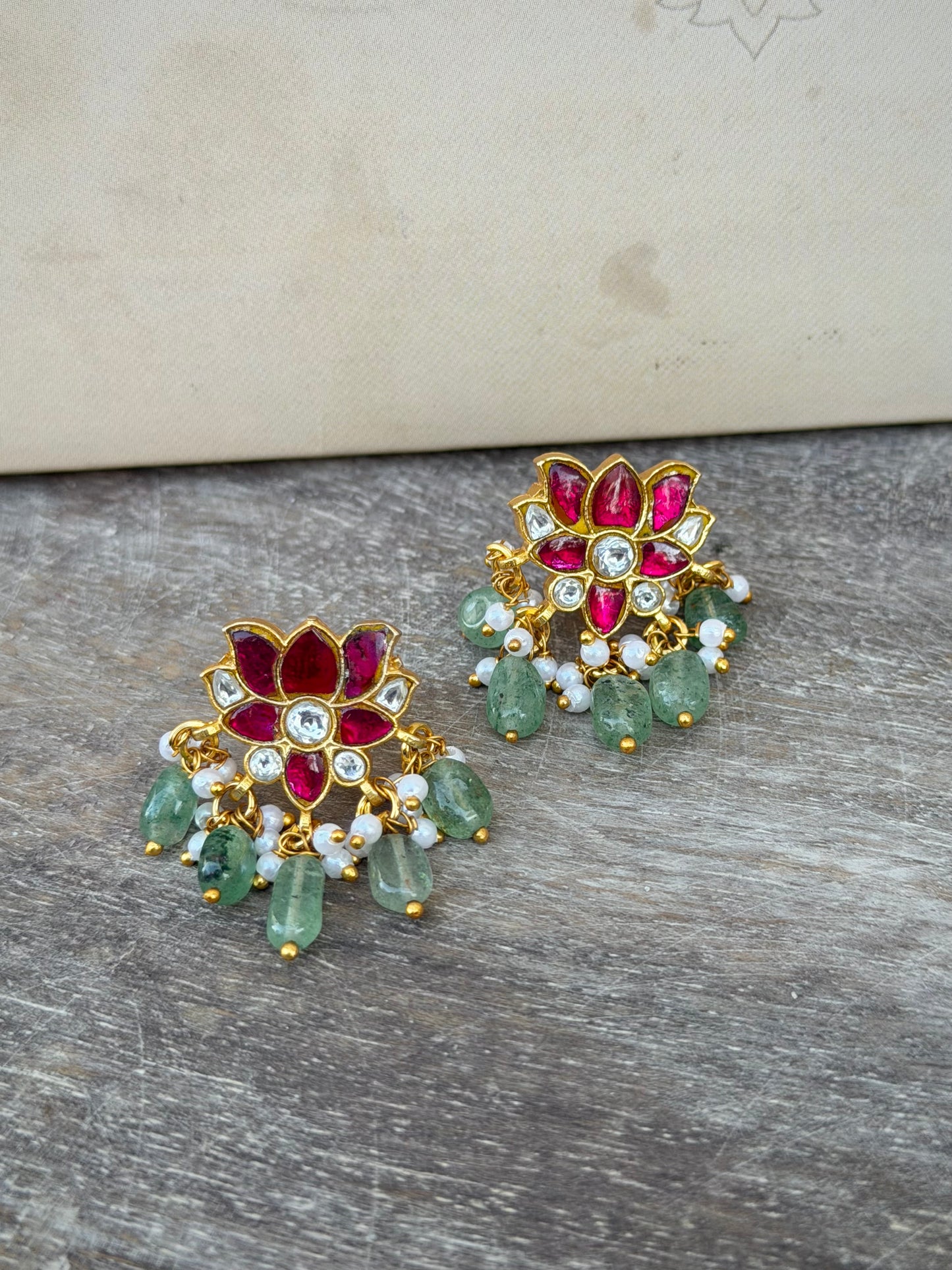Kamal Studs- Red
