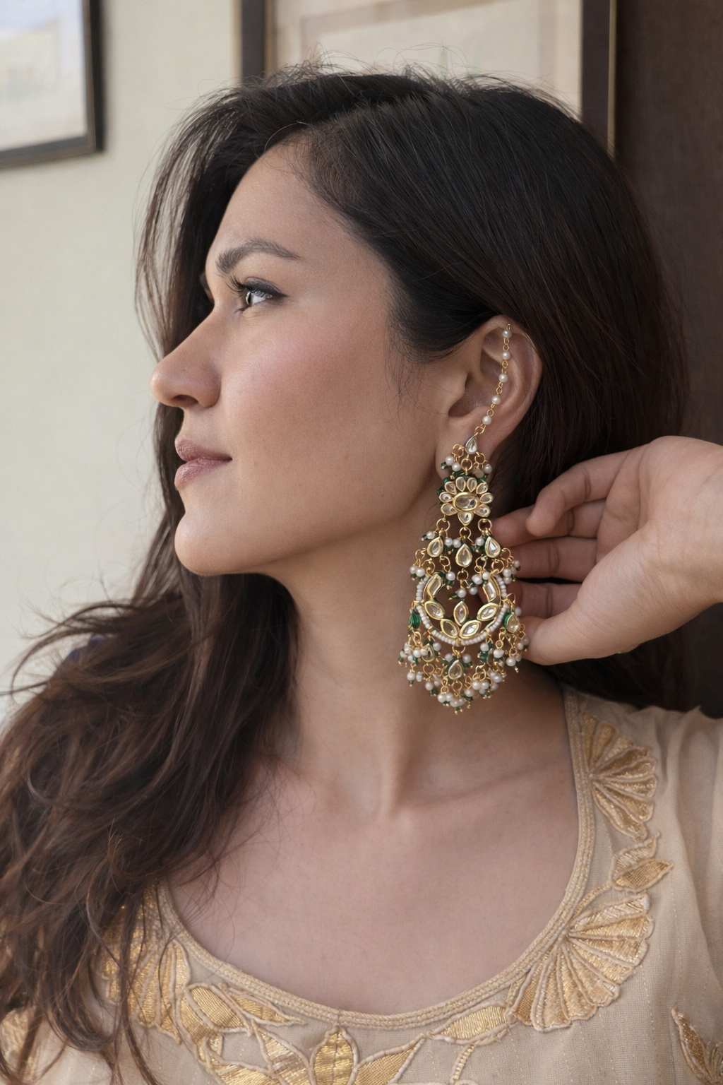 Shanaya Kundan Earrings