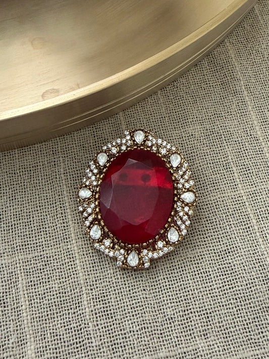 Ruvya Ruby Brooch