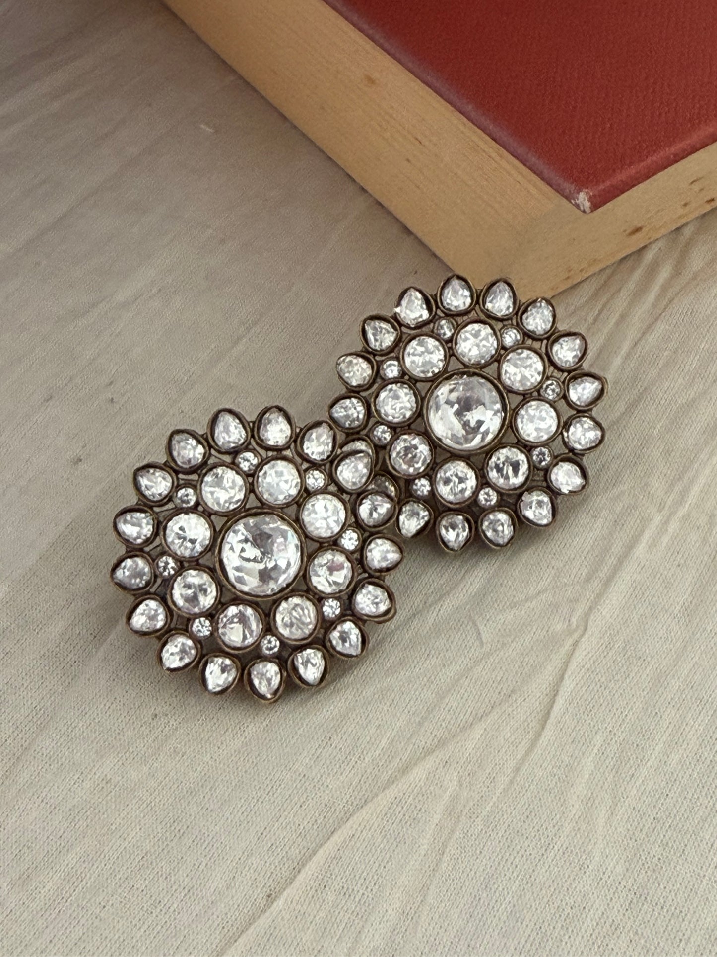 Crescent Victorian Stud Earrings