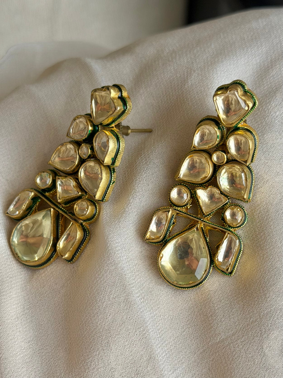 Vaidehi Polki Gold Plated Real Look Earrings