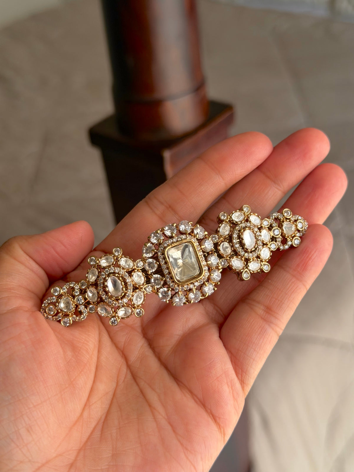 Manbhavan Polki Hairclip