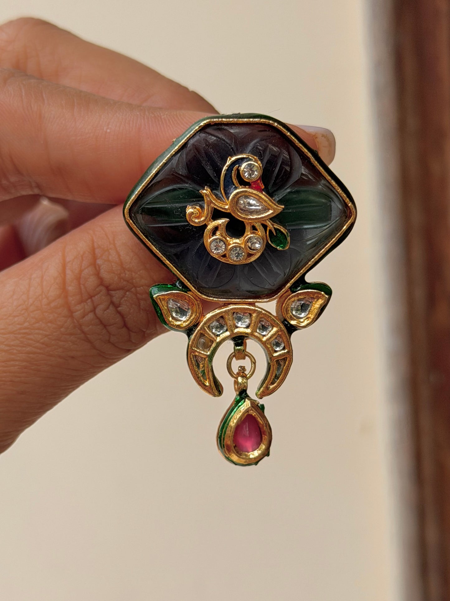 Quina Bird Brooch -Blue