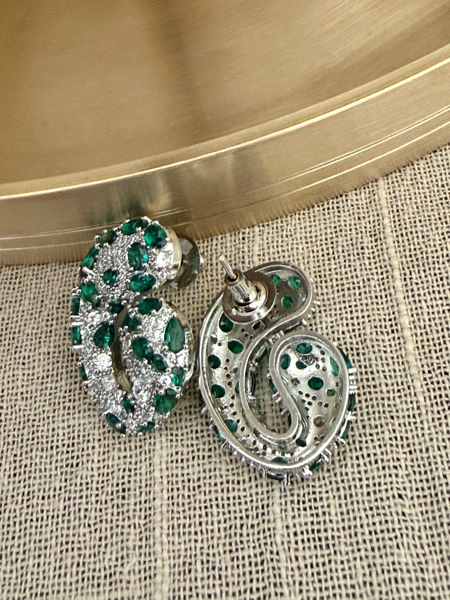 Adrika Zircon Emerald Stud