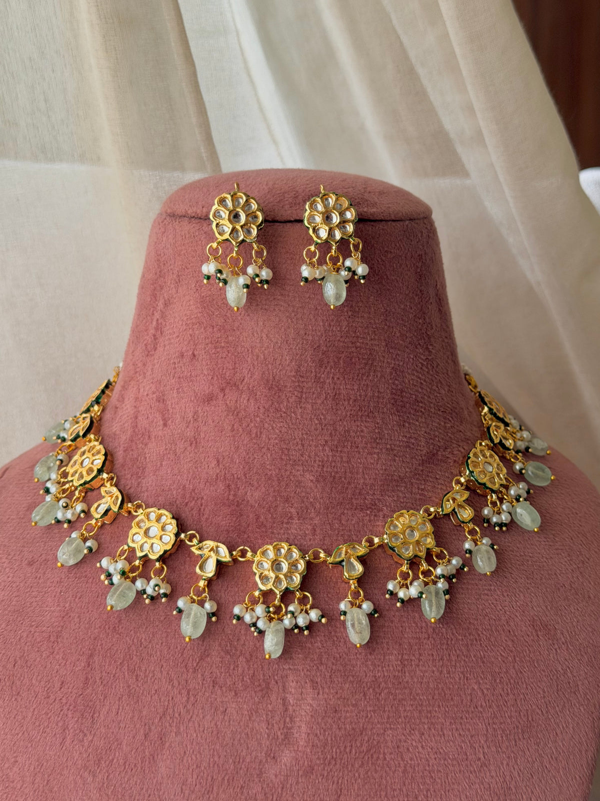 Matsya Kundan Necklace Set