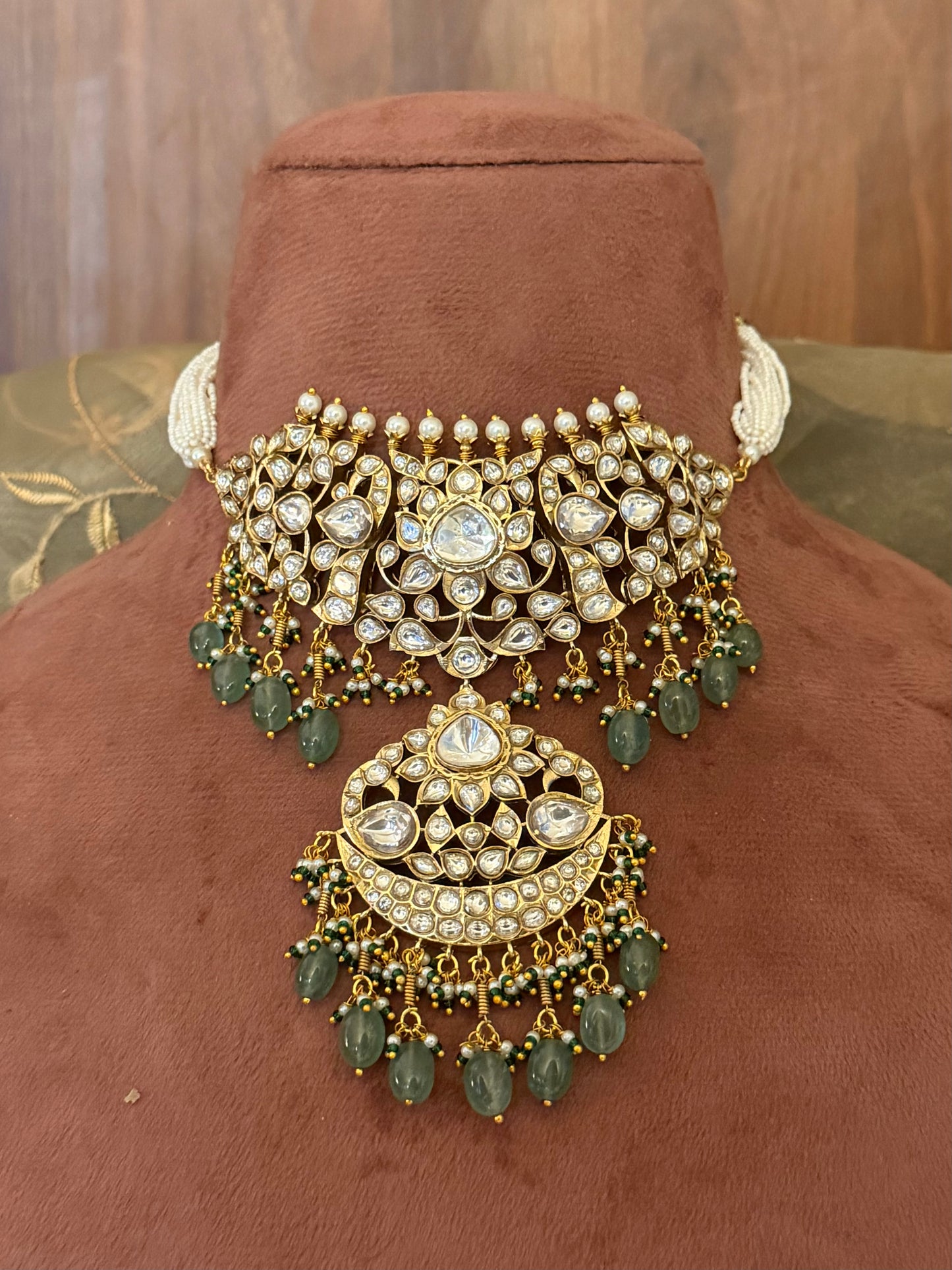 Havisha Bridal Polki Kundan Necklace Set