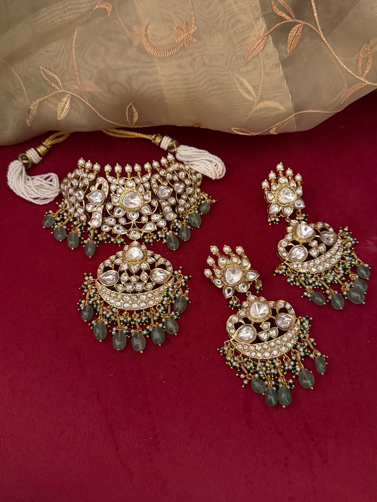 Havisha Bridal Polki Kundan Necklace Set