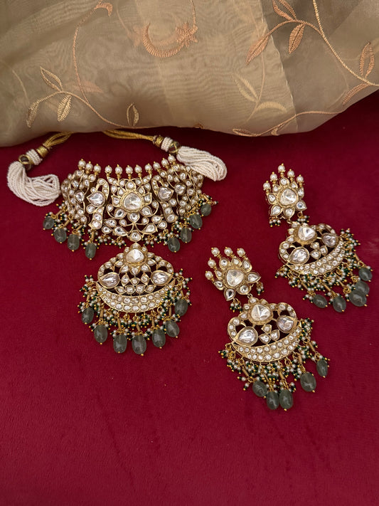 Havisha Bridal Polki Kundan Necklace Set