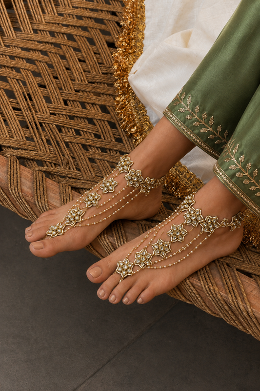 Farshi Kundan Anklet
