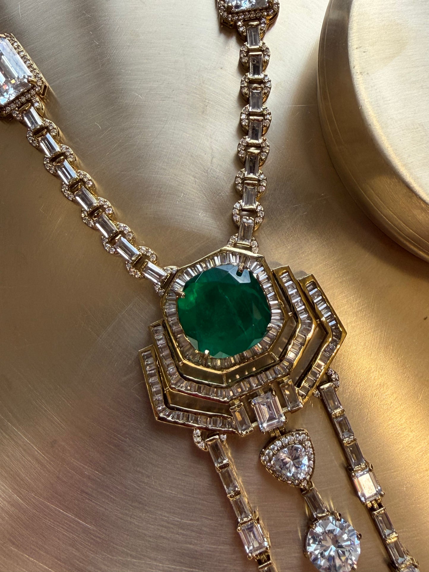 Neeta Emerald Necklace Set