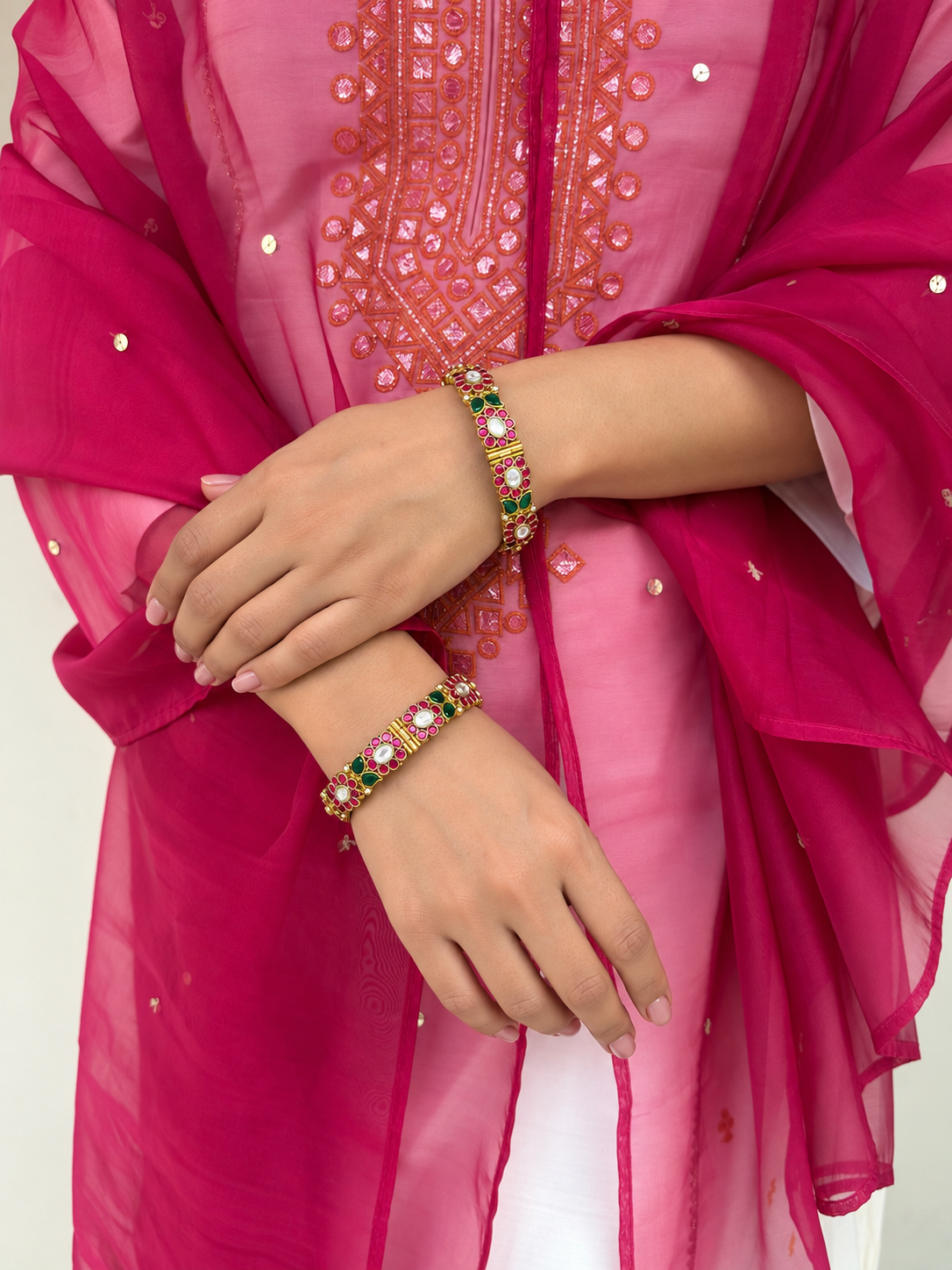 Mithiya Polki Bangles Set
