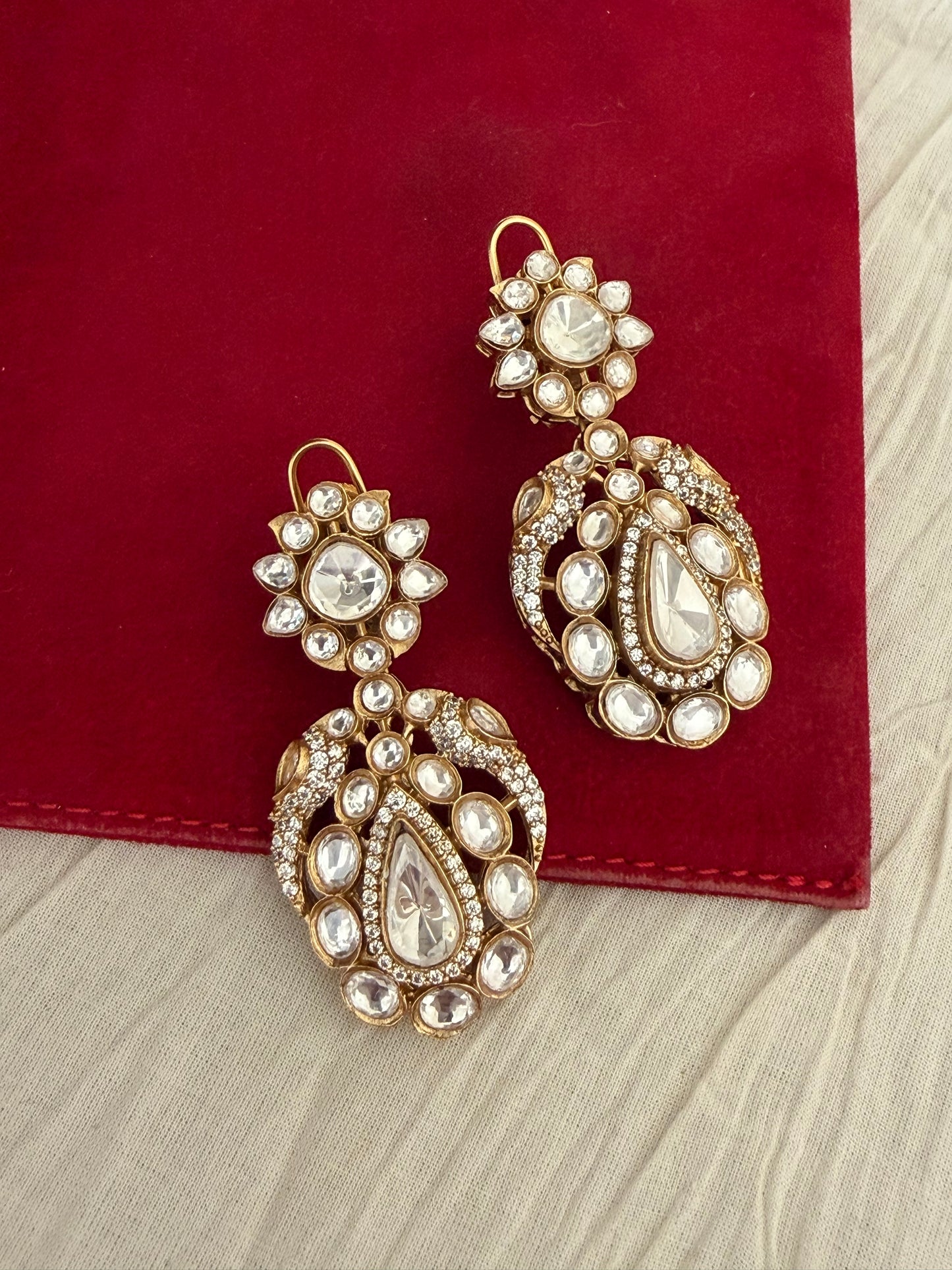 Mirian Bird Polki Earrings