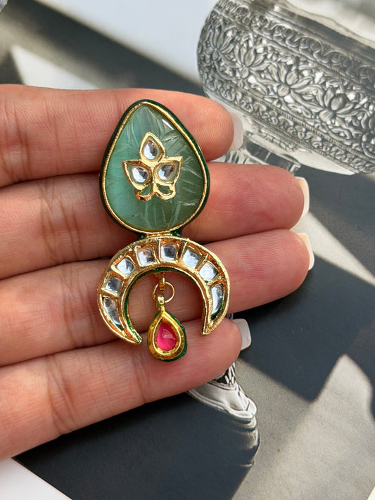 Durham Kundan Brooch for Men
