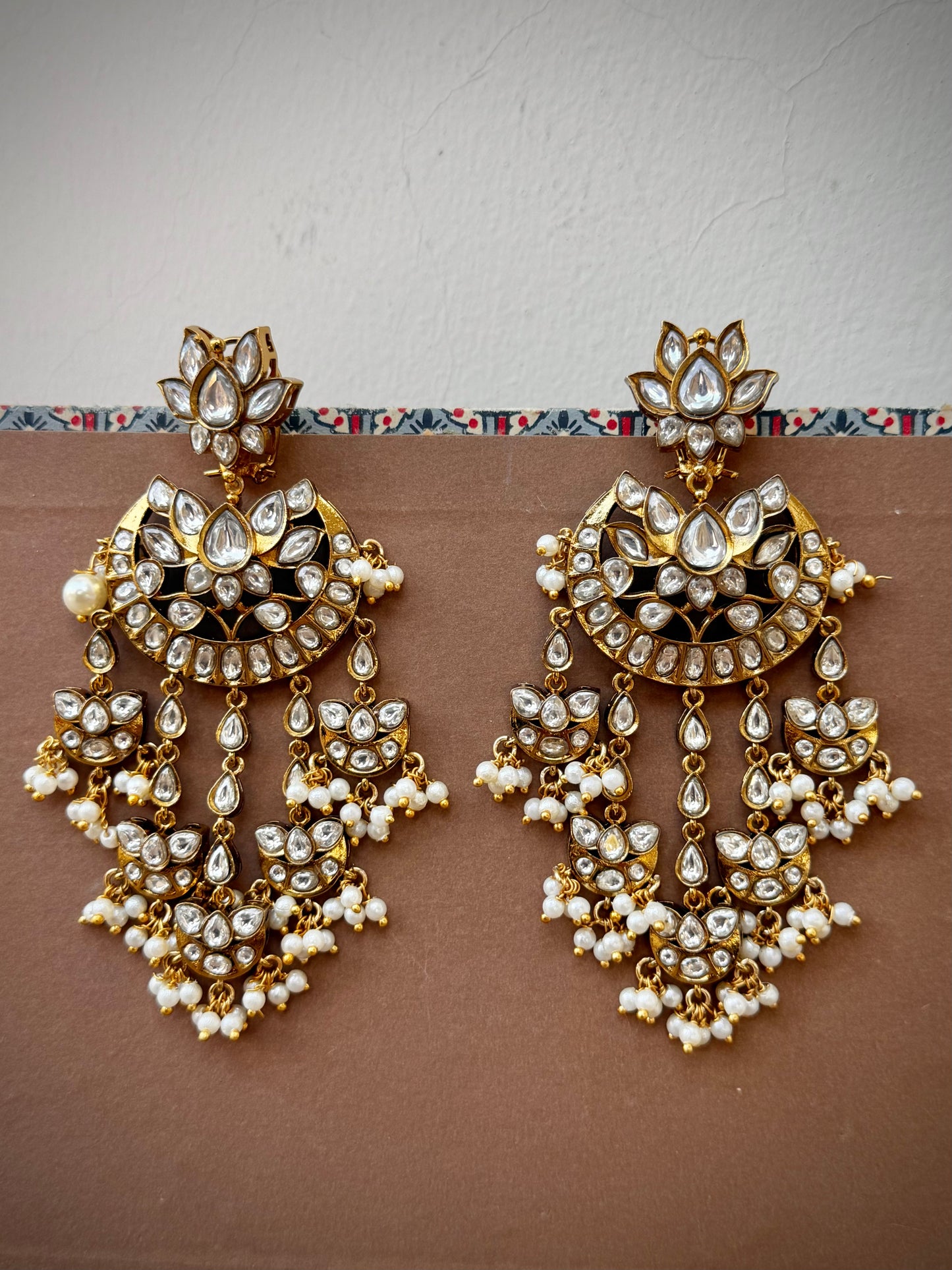 Savina Polki Chaandbaali Earrings