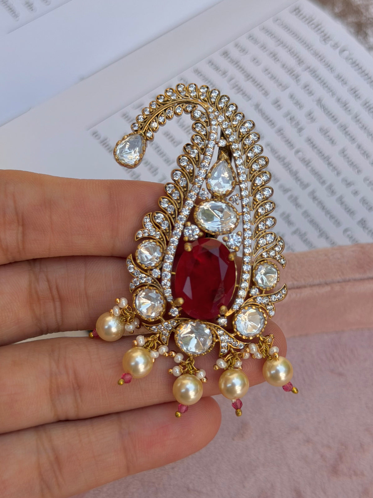 Advay Polki Kalgi for Groom