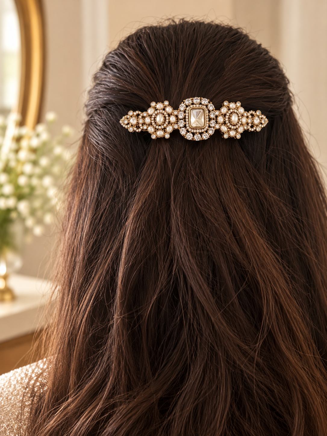 Manbhavan Polki Hairclip