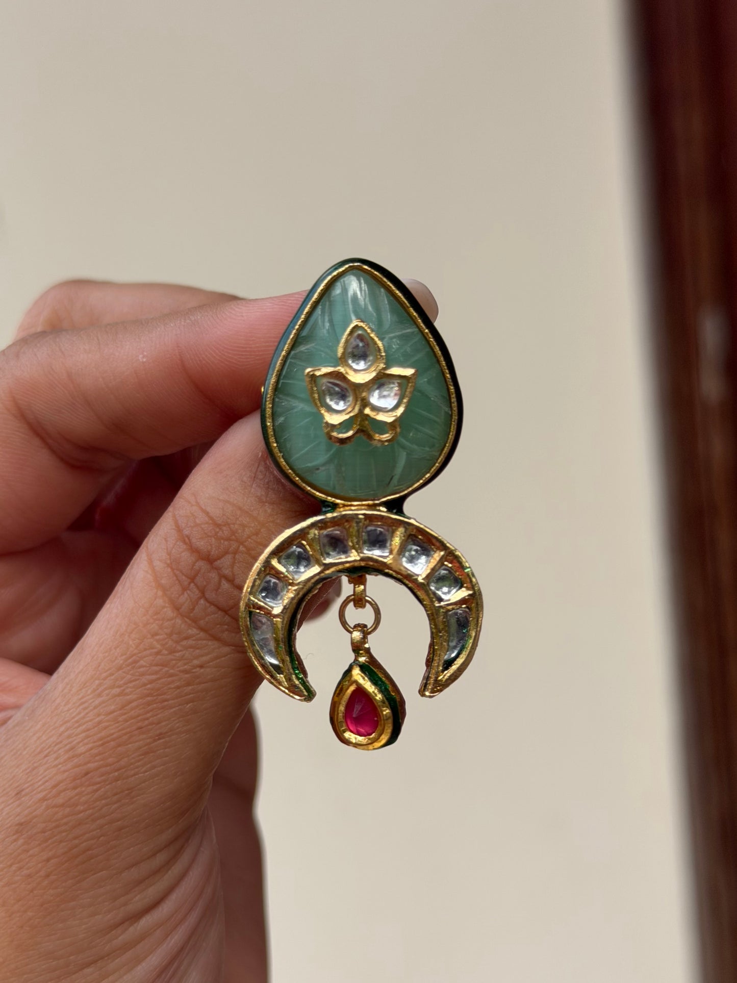 Durham Kundan Brooch for Men